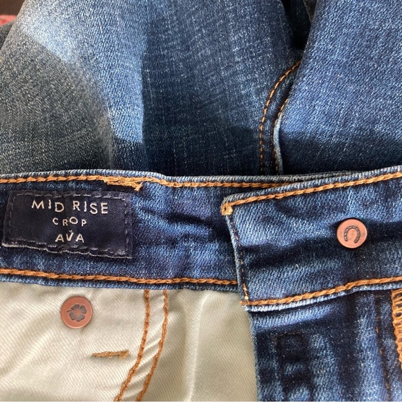 Lucky Brand Ava Mid Rise Crop Denim Jeans Sz 14/32 - Picture 6 of 11